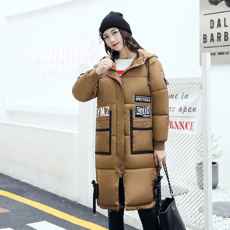 2017 зимняя куртка Для женщин с Высокое качество 100% полиэстер Волокно длинными