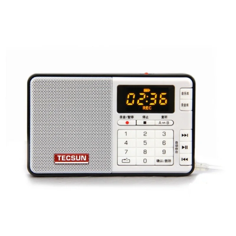 TECSUN Q3 мини Портативный fm Радио цифровой MP3-плеер Поддержка Регистраторы TF карты