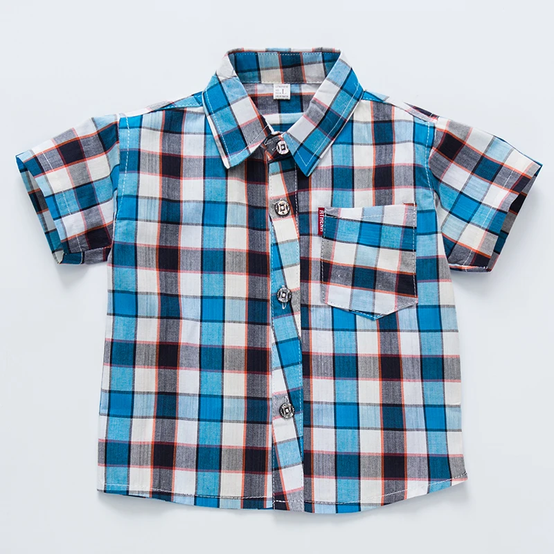 Boys Shirts for Kids Summer 2018 Fashion New Plaid Long Sleeve England School Trend Children Clothes Baby Boy Shirt | Мать и ребенок