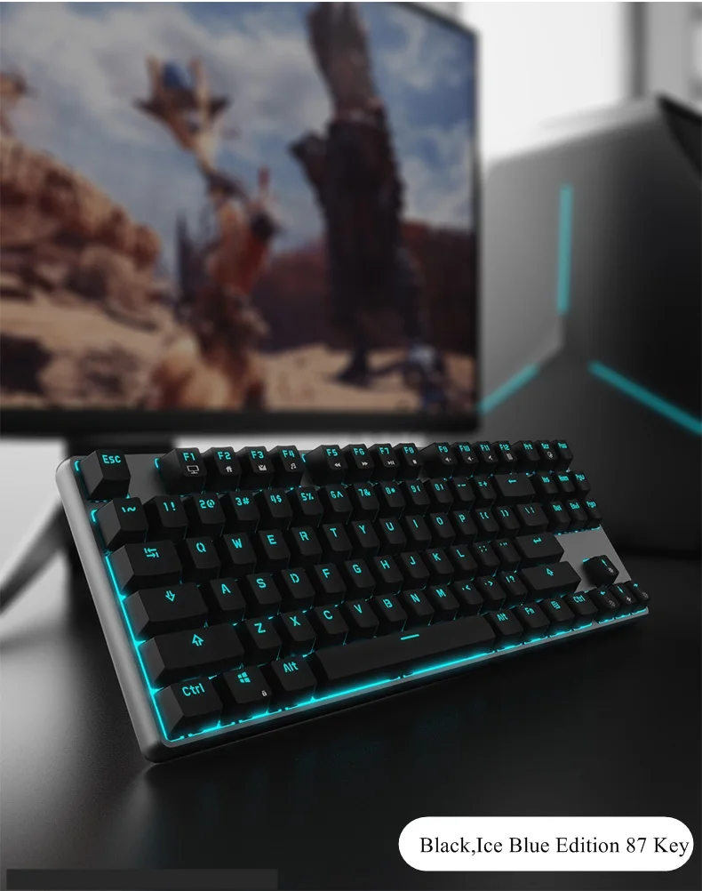 Новое поступление RK601/602 Mitch Rabbit эргономичная USB Проводная Механическая клавиатура с антипривидением оригинальная ось вишни, корпус из алюминиевого сплава
