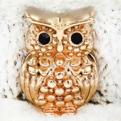 Owl Gold Ювелирные изделия yukam обувь на высоком каблуке самолет Sunburst ползунки Сова кокосовое дерево мороженое слайд талисманы хранитель для сетчатых браслетов - Окраска металла: Owl Gold