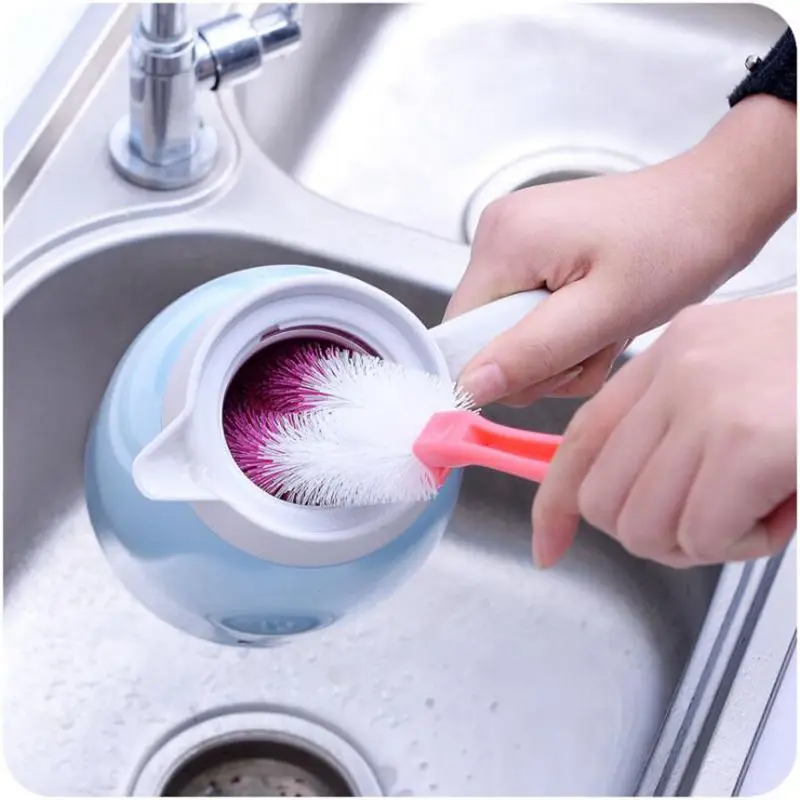 Кухонная щетка с длинной ручкой стеклянная для чистки чашек бытовая чаша бокал