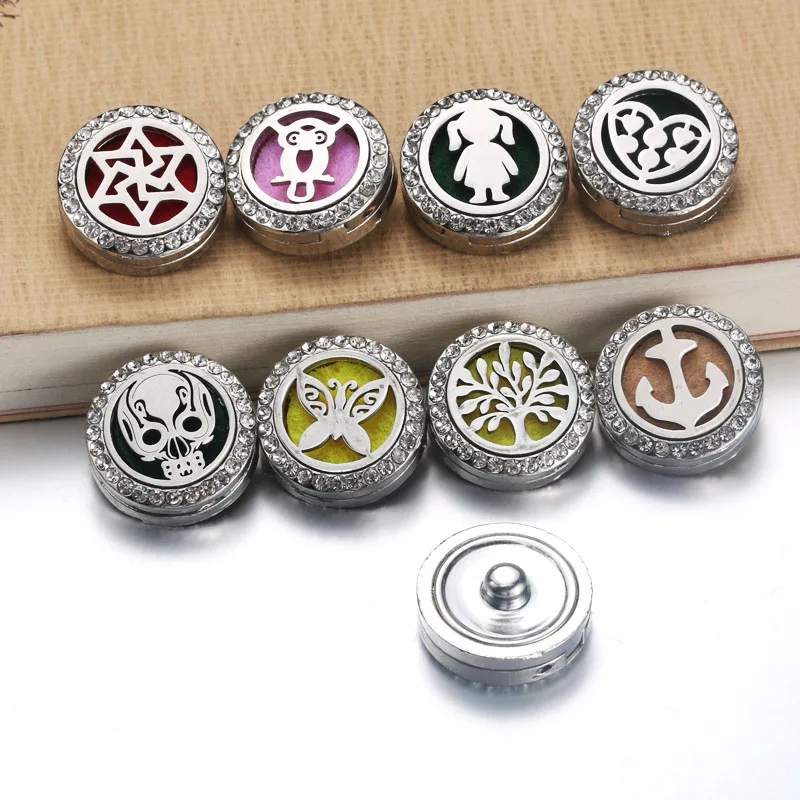 Новинка ароматерапия 18 мм защелки духи медальон Магнитный диффузор из