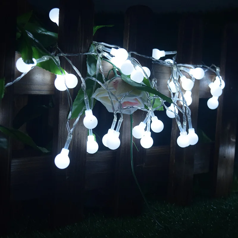 7 м шар струнный светильник s на солнечной энергии 50-200LED Рождественский светильник патио светильник ing для дома сада лужайки вечерние украшения