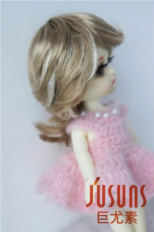 JD075 1/8 Модные Синтетические мохер BJD парики для кукол Размер 5-6 дюймов модные короткие кукольные волосы высокое качество Аксессуары для кукол