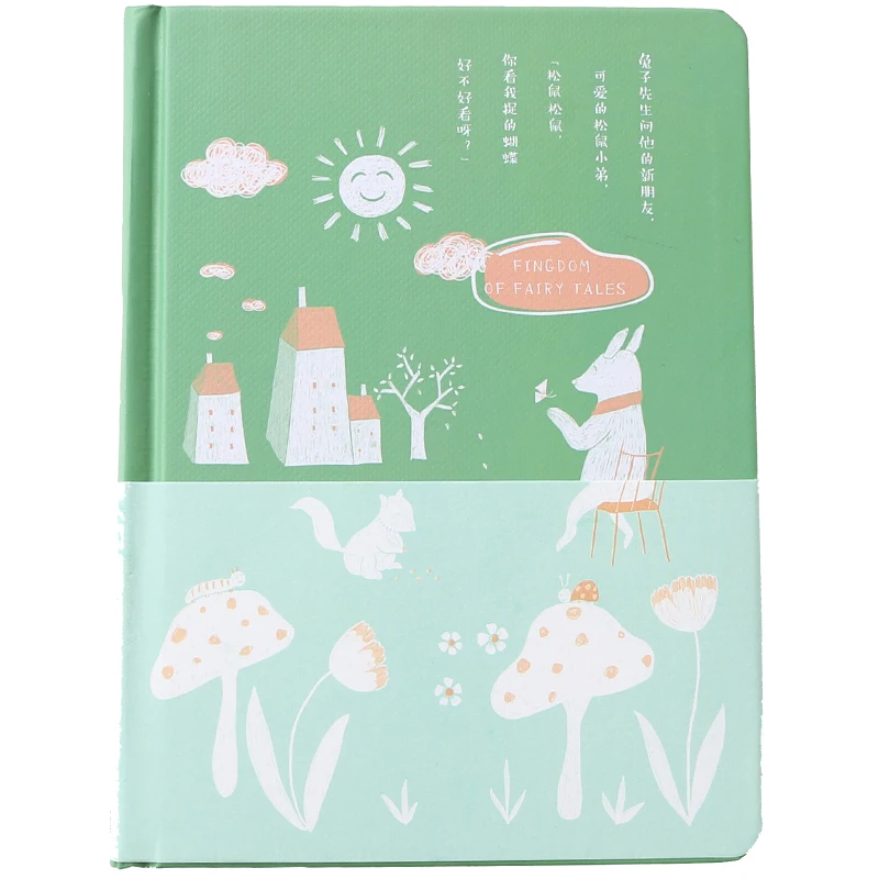 

Creative color page diary student hand account book thickening Korea Cartoon cute hand-painted notebook School Office Supplies