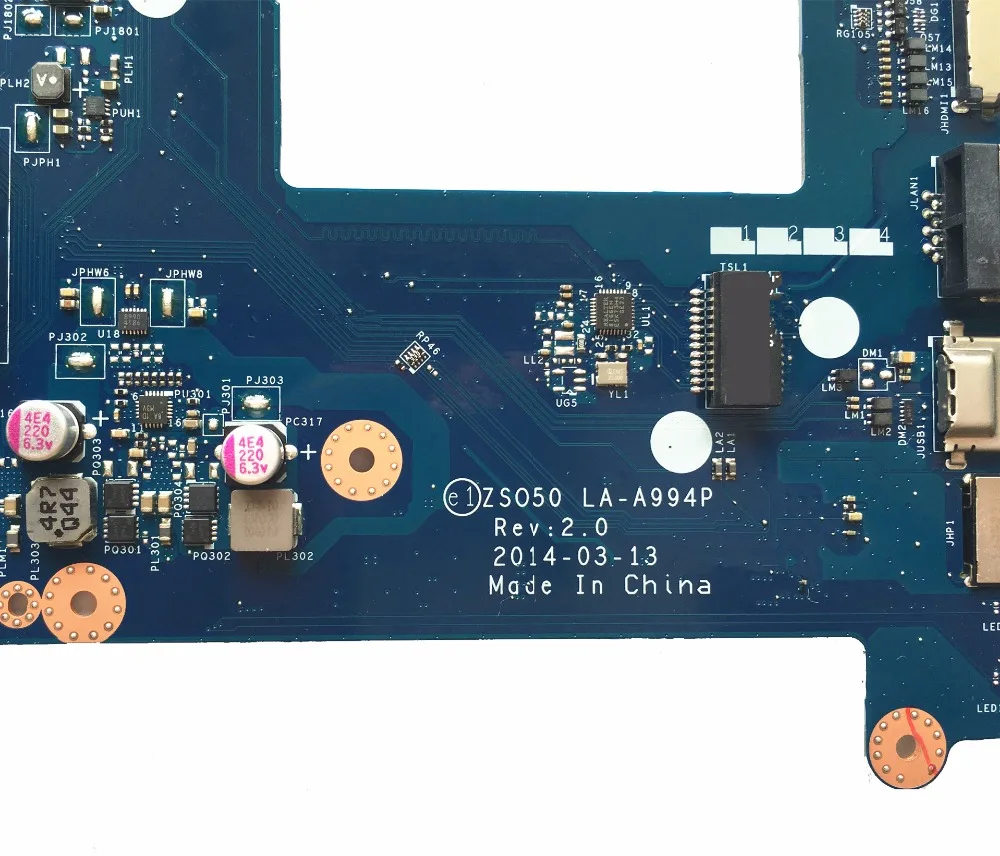 Материнская плата для ноутбука HP 15-R 250 серии G3 LA-A994P 761541-501 N3520 не ремонтированный