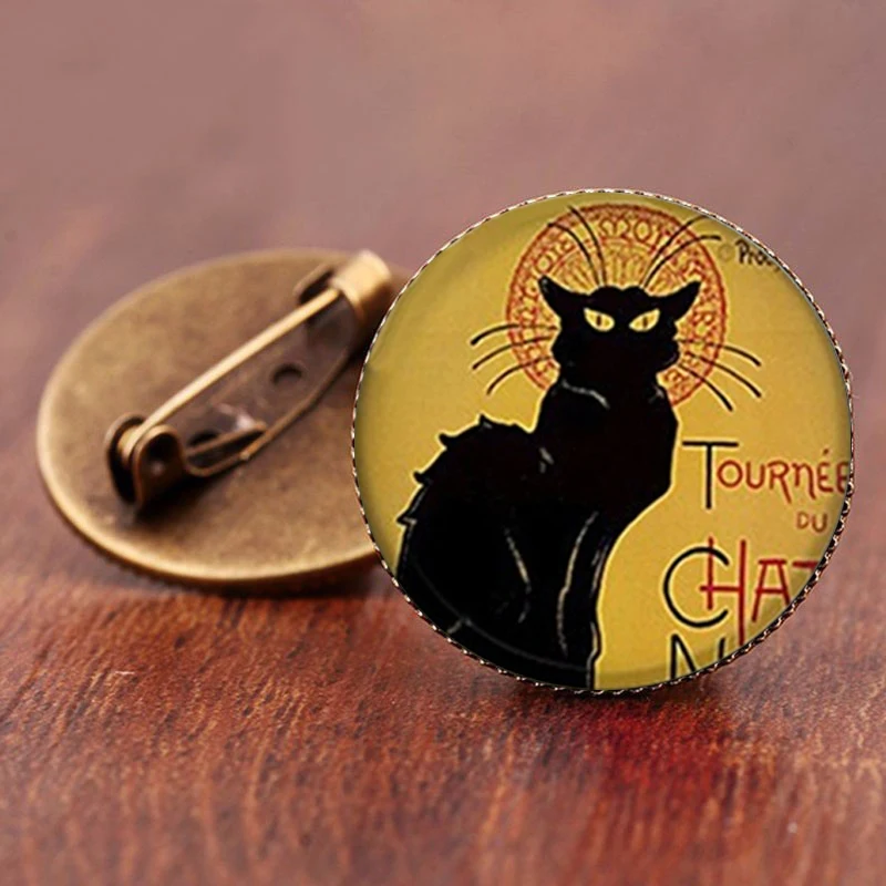 Брошь в виде мультяшного кота SUTEYI необычная брошь стиле стимпанк простой дизайн |