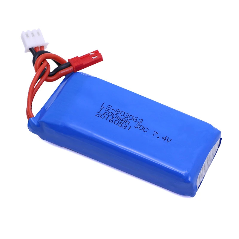 5 шт. Литий Полимерный Аккумулятор 7 4 в 1200 мАч для V333 YiZhan Tarantula X6 WLTOYS V262 вертолет на