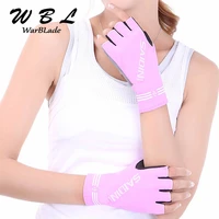 2018 men women sports gym glove fitness training exercise body building workout weight lifting gloves half finger luva
