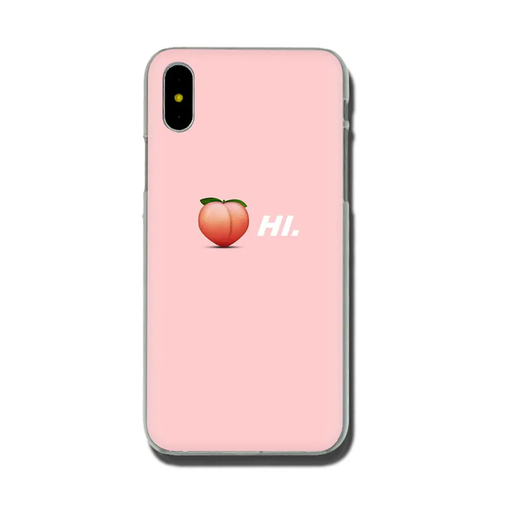 H1 Розовый персиковый жесткий чехол для телефона iPhone 11 Pro 5 5S 6 6S Plus 7 8 Plus X XS XR XS Max - Цвет: H1