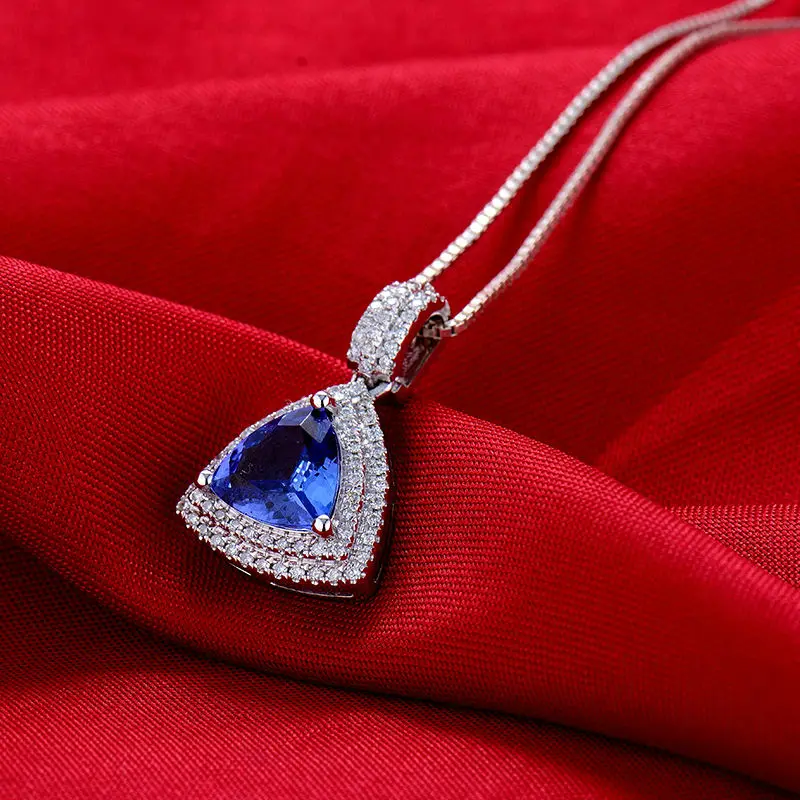 LOVERJEWELRY Для женщин кулон фантастические Винтаж трлн 8x8 мм 18Kt из белого золота с