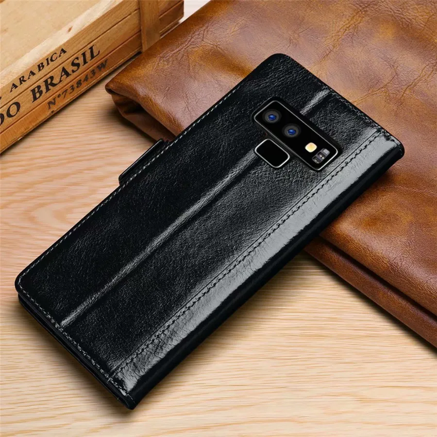 Флип-кожаный чехол для samsung Galaxy S10 S10E Note 10 9 8 S9 S8 Plus, роскошный подлинный магнитный держатель для карт, кошелек, Обложка для книги