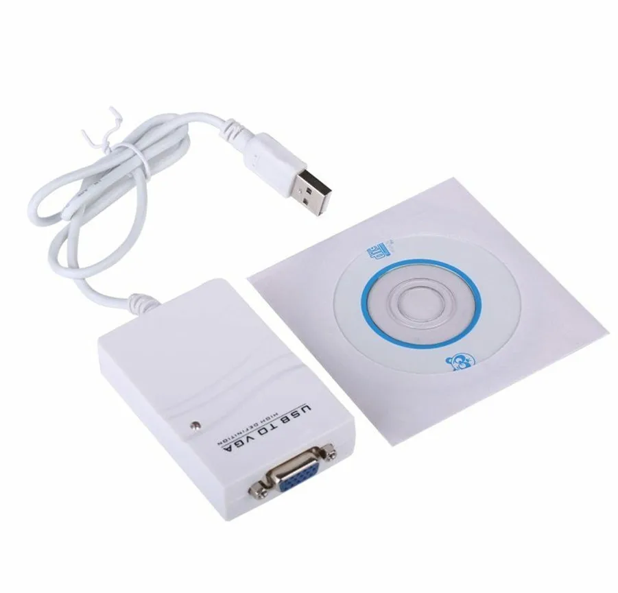 Горячая MT-VIKI Usb в Vga конвертер vga адаптер usb2.0 переключатель USB видеокарта 1 шт. 2