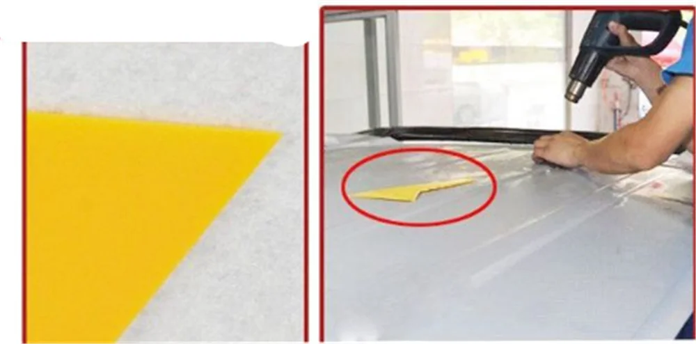 Автомобильный скребок для фольги инструмент цветной пленки с волосами мягкие