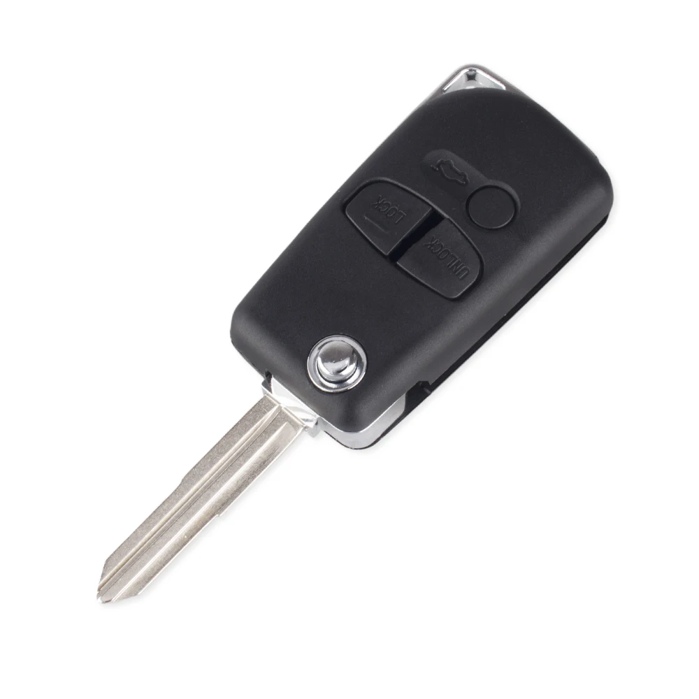 3B Left Blade Дистанционный Автомобильный ключ KEYYOU для Mitsubishi Pajero Sport Outlander Grandis ASX 2/3 с кнопками, модифицированный откидной складной чехол для дистанционного ключа - Количество кнопок: 3B Left Blade