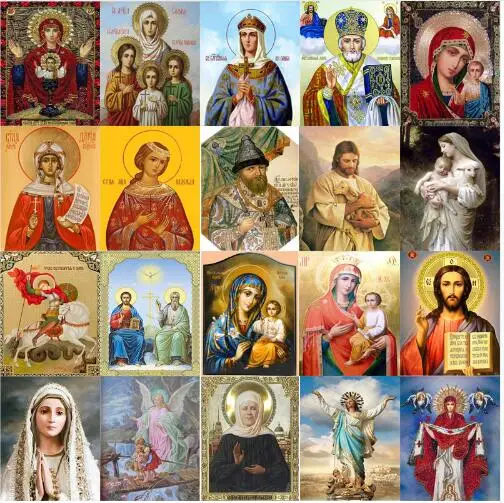 5D алмазная вышивка религиозная живопись набор горный хрусталь Украшение дома