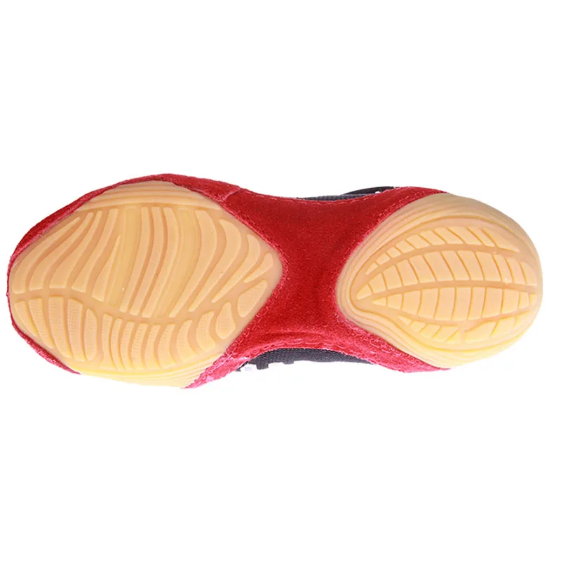 Кожаные мужские ботинки для борьбы боксерские с резиновой подошвой дышащие