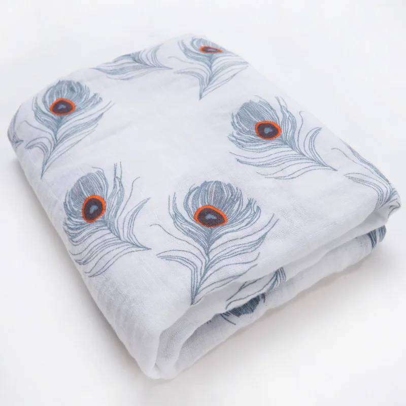Flowers Подгузники из муслина, хлопковые детские пеленки, детские одеяла, банное полотенце для новорожденного, марлевые детские спальные мешки, аксессуары для детской кроватки, чехол для коляски - Цвет: Flowers