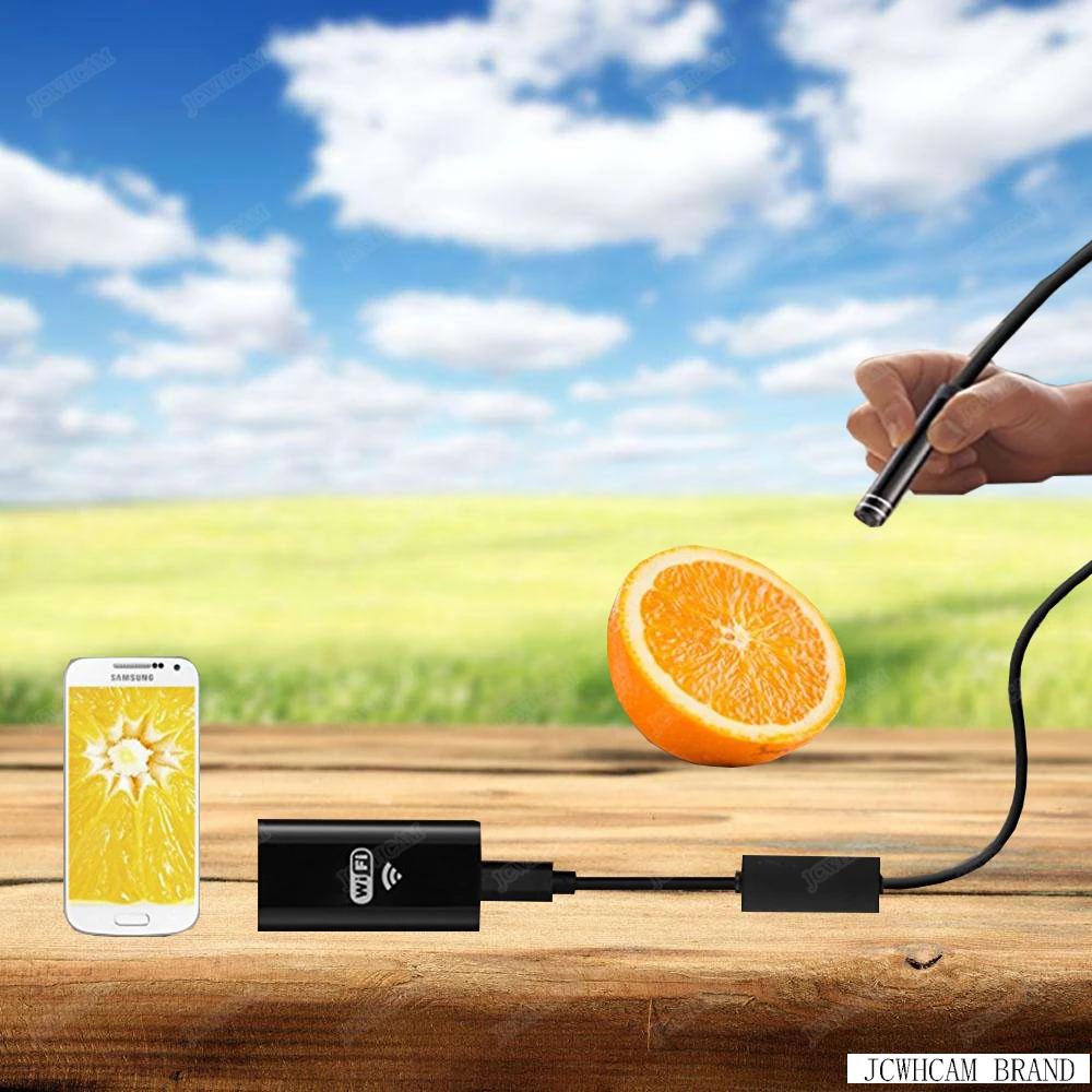 8 мм объектив 720P WiFi эндоскоп камера Змеиный кабель Водонепроницаемый Led borescops