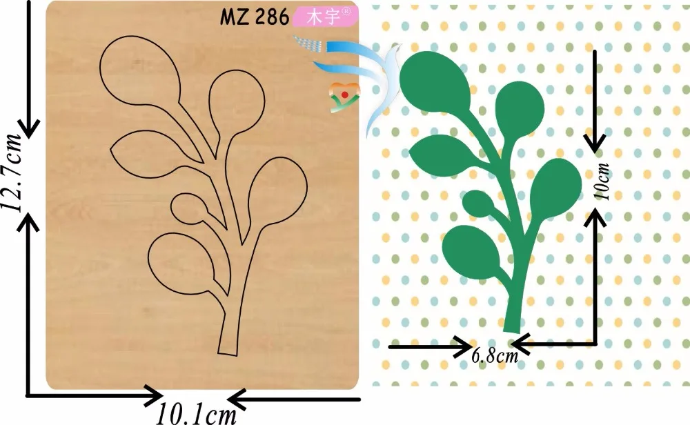 

Leaf muyu cutting die new wooden mould cutting dies for scrapbooking Thickness-15.8mm