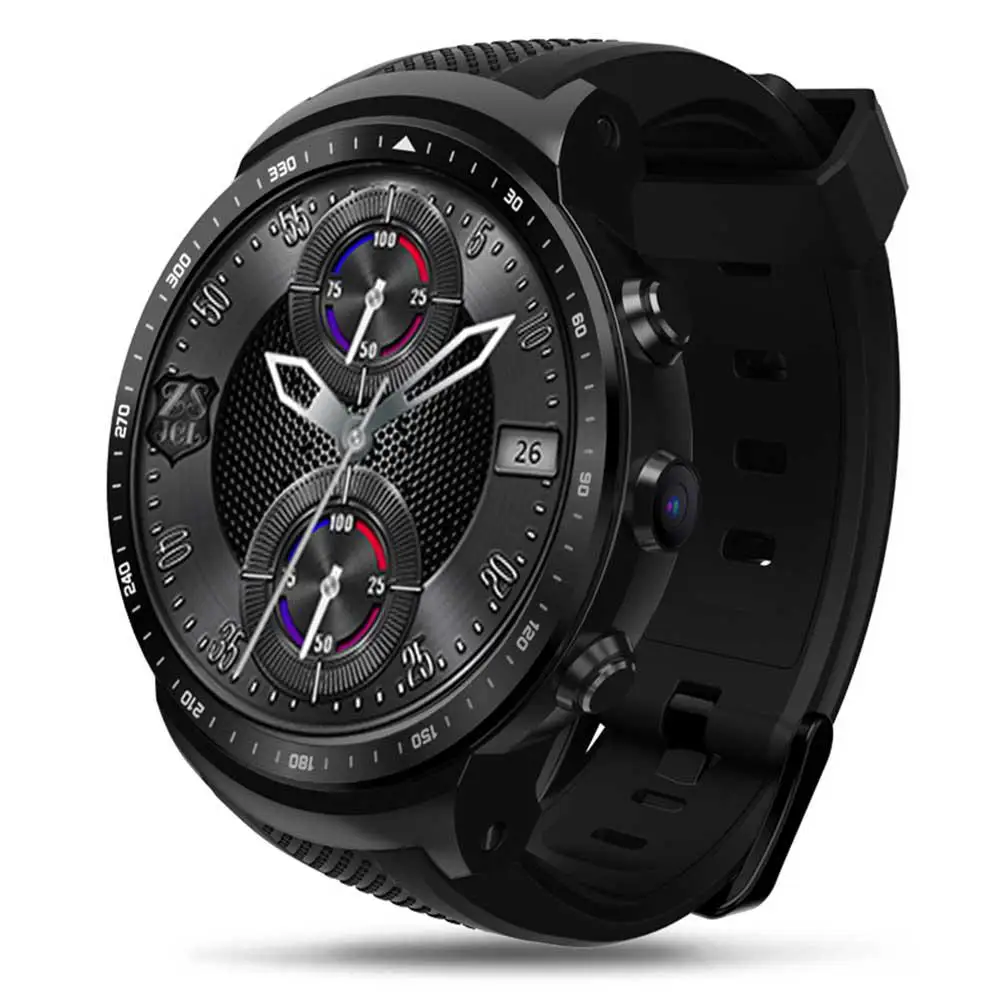 Часы с монитором сердечного ритма ZeblazeTHOR PRO, 1,53 дюймов, 1+ 16 ГБ, 3G, gps, Wi-Fi, умные часы на базе Android 5,1, MTK6580, четырехъядерный процессор, камера 2,0 МП, r25