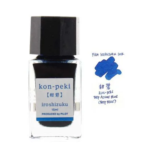 Polit iroshizuku чернила-15 перьевых ручек Стекло чернильницу, 24 цвета, чтобы выбрать часовой механизм: японский письменных принадлежностей - Цвет: Deep blue