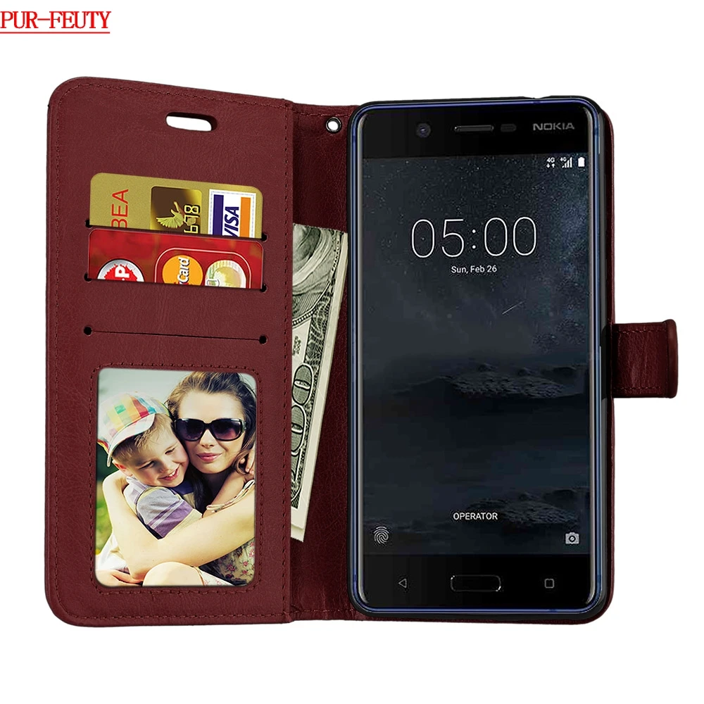 Винтажный коричневый флип-чехол для Nokia 5 Global Dual TA 1053 кожаный чехол телефона Nokia5