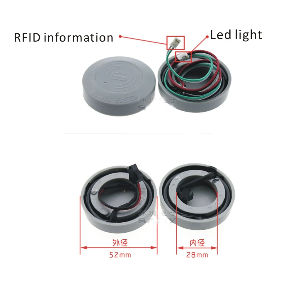 Бесплатная доставка 125k RFID 52 мм Клей водонепроницаемый кард ридер/воздушная