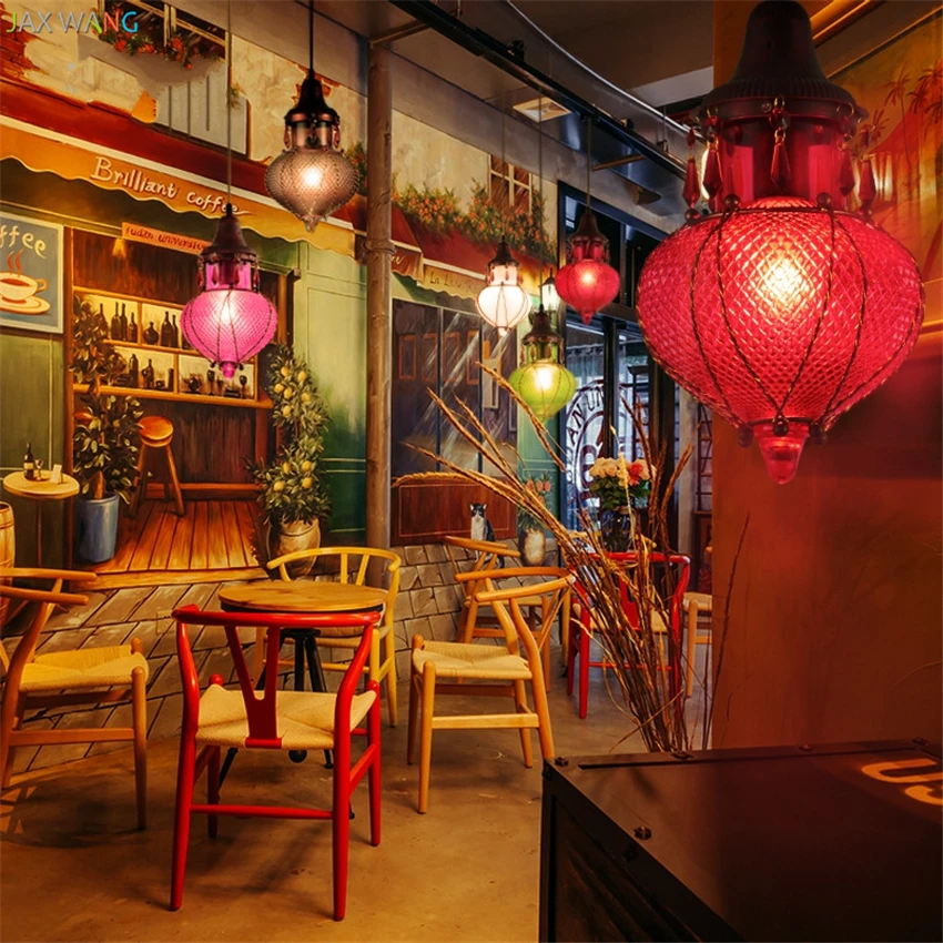 Tiffany Средиземноморское море подвесные светильники для столовой гостиной балкона