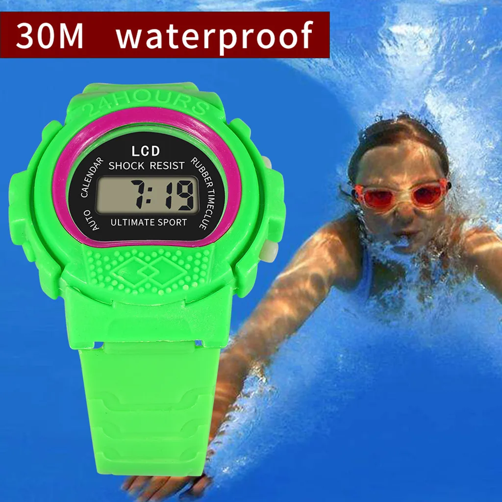 SYNOKE 2019 водонепроницаемый детский мальчик цифровой светодиодный Кварцевый