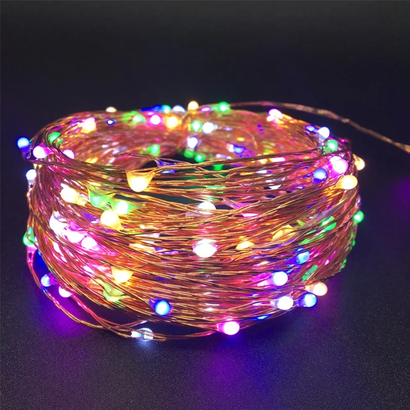 Wonlukiy DC12V Led Fairy String Light 5 M 50 Водонепроницаемый на открытом воздухе серебристо