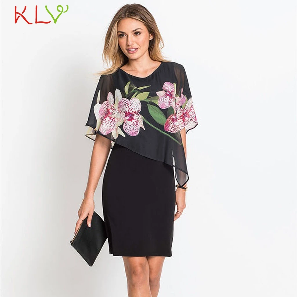 Женское шифоновое платье с оборками большие размеры до 5XL|Женские платья| |