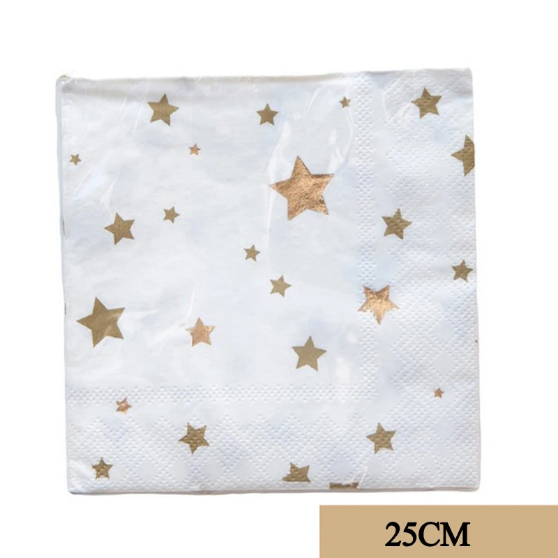 Оптовая продажа подставочная тарелка в золотой Фольга звезда одноразовая посуда