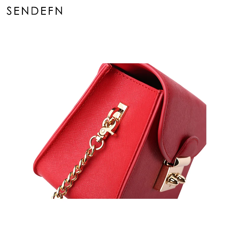 SENDEFN Brand Quality Leather Women Messenger Bags Fashion Shoulder Ladies Satchels Handbags Crossbody | Багаж и сумки
