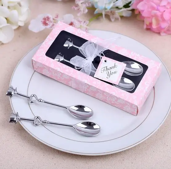 20 Sets Love Heart Spoons Coffee Spoon wedding favors and gifts Wedding Gifts For Guests Souvenirs Obsequios Boda | Дом и сад