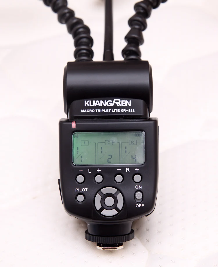 Первая в мире вспышка kuangren K-888 Выдвижная Макро Вспышка sptriple eed Light GN58 для камеры Canon