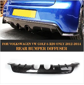 Автомобильный передний бампер из углеродного волокна для Volkswagen VW Golf 6 VI MK6 R20 R хэтчбек 2 двери 2012 2013 стайлинга автомобилей