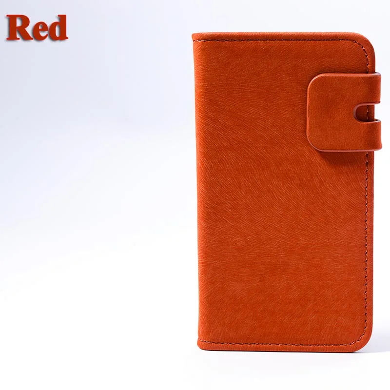Red Роскошный кожаный чехол для Asus ZenFone 2 ZE500CL 5,0, кожаный флип-чехол из искусственной кожи, держатель для карт, чехол для Asus ZenFone 2 ZE500CL Z00d - Цвет: Red