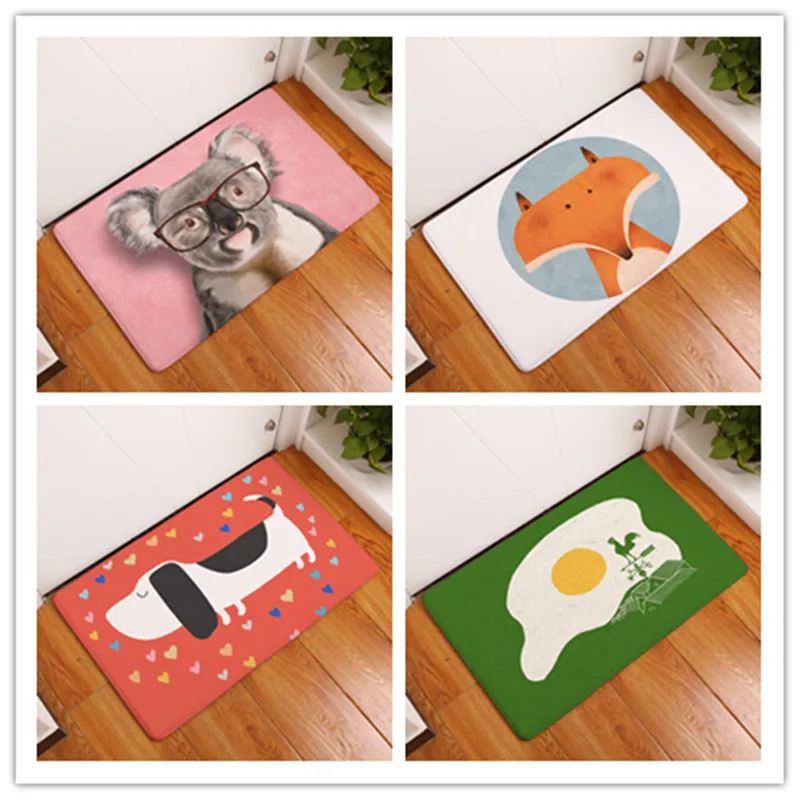 Добро пожаловать коврики с милым животным принтом для ванной кухни ковры кошачий
