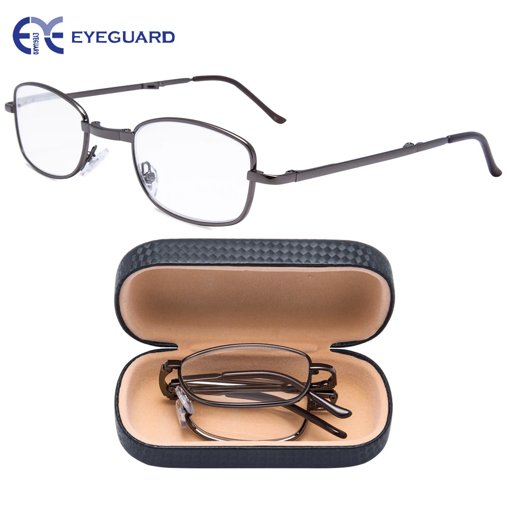Очки для чтения EYEGUARD металлическая искусственная кожа мужчин и женщин