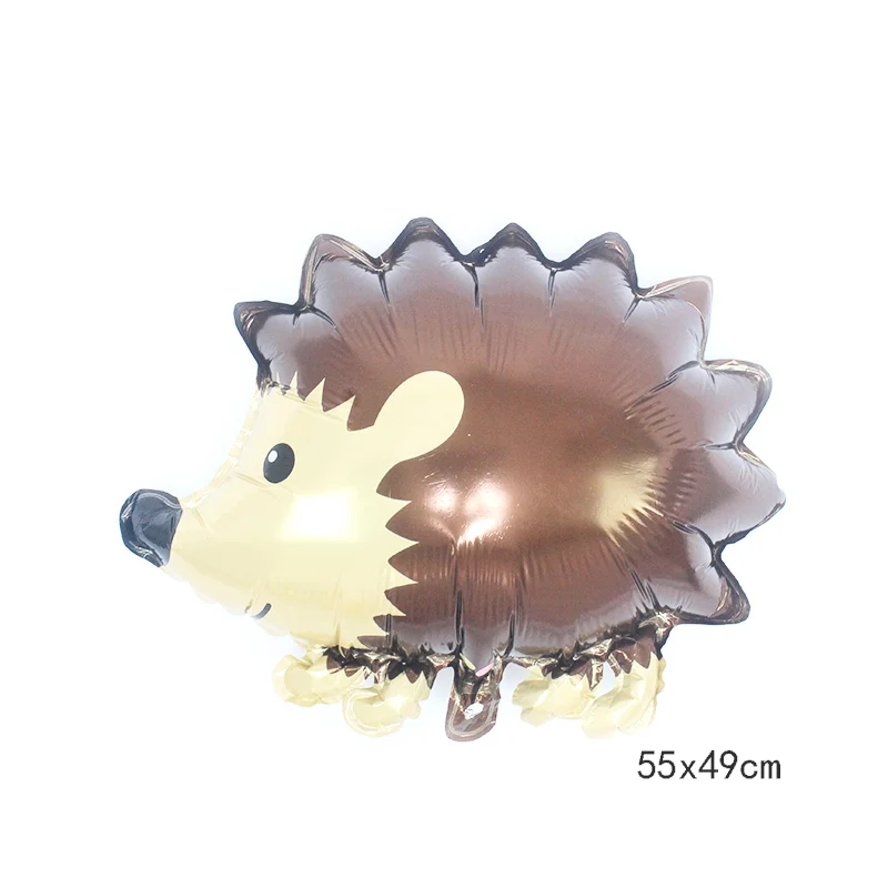 CY Hedgehog Лесные гелиевые шары в форме животных для дня рождения принадлежности лиса Ежик белка енот воздушный шар из фольги Детские вечерние принадлежности - Цвет: CY Hedgehog