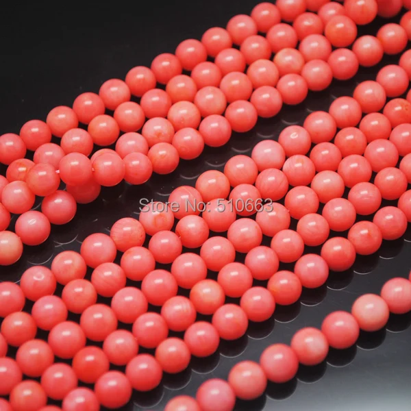 

248 Pieces/Lot,Nature Pink Coral,Coral Beads Round Ball,Size: 6mm