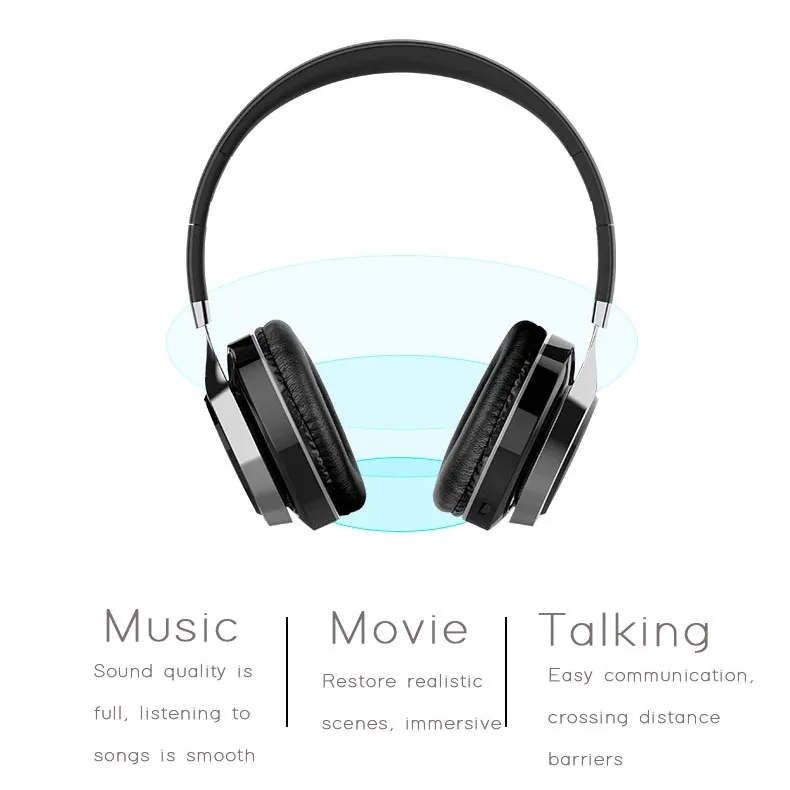 Светодиодный стерео с микрофоном беспроводные Bluetooth наушники музыка Поддержка TF