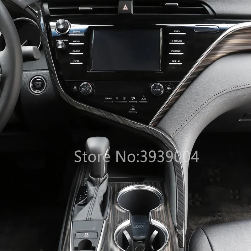 Для TOYOTA Camry 2018 1 шт. персиковое дерево ABS хромированный интерьер автомобиля