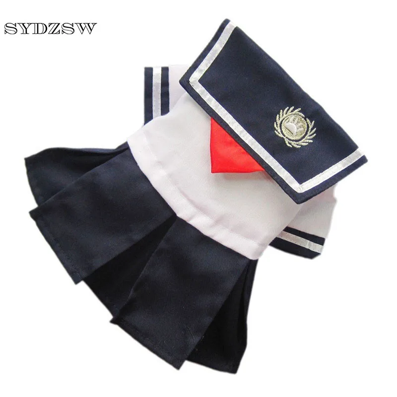 SYDZSW школьная форма для щенка костюм собаки милое платье чихуахуа терьера одежда