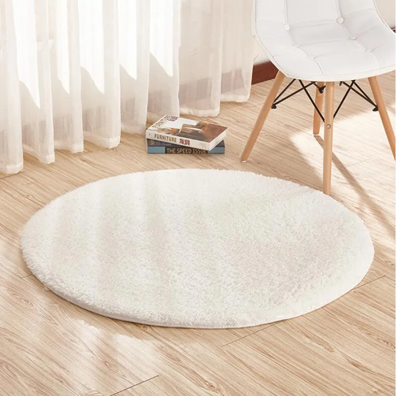 Ягнят круглые коврики Фитнес йога корзина компьютерные кресла Спальня Гостиная