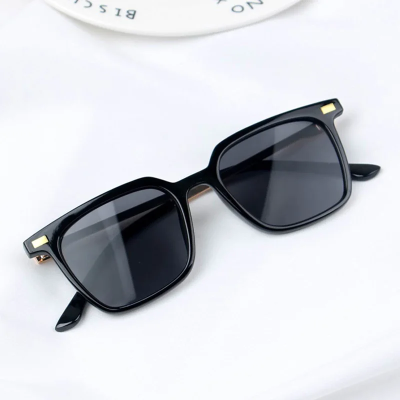 Elbru квадратные детские солнцезащитные очки модные конфетных цветов UV400 для