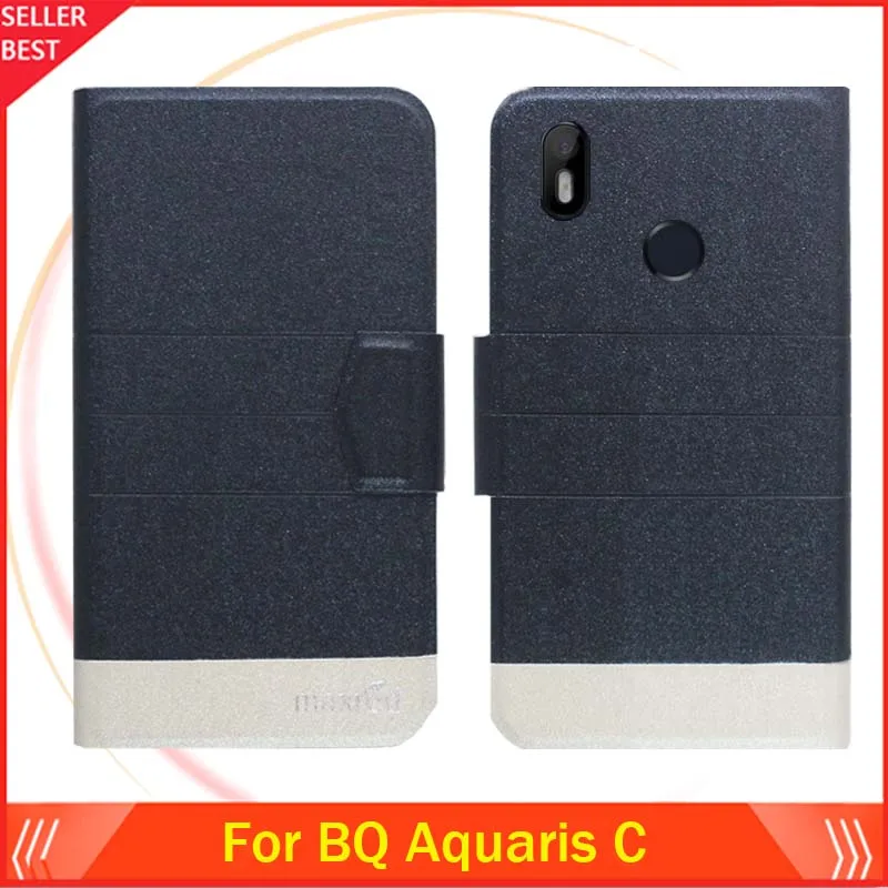 5 видов цветов жарко! BQ Aquaris C кожаный чехол для телефона заводская цена защитный с