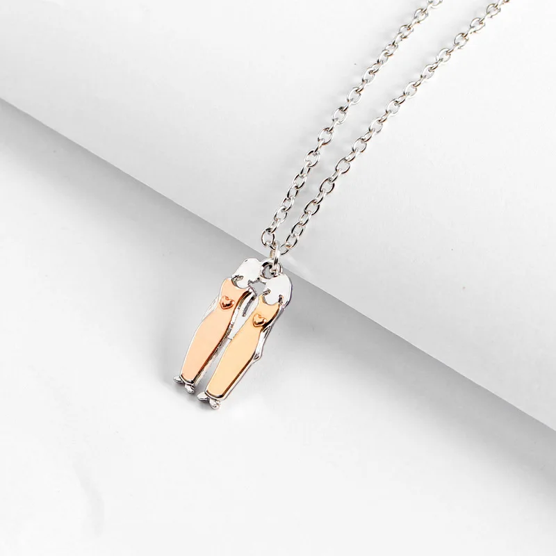 Модные Мода Ожерелье лучшие друзья ювелирные изделия Шарм для женщин цепочки и